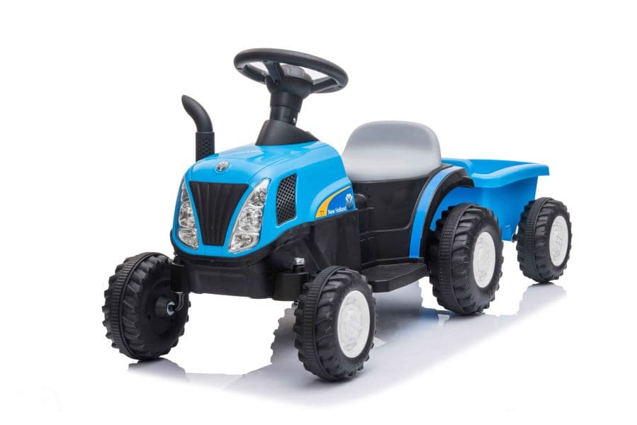 Traktor na akumulator z prikolico LEAN CARS A009, modre barve 6