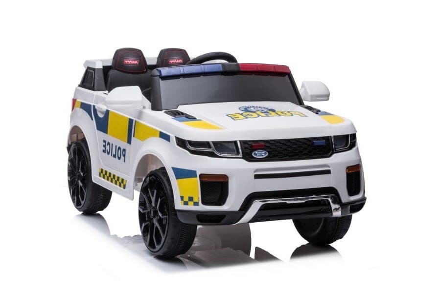 Policijski avto na akumulator LEAN CARS BBH-021, bel