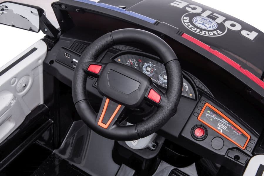 Policijski avto na akumulator LEAN CARS BBH-021, bel 8