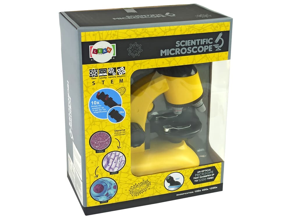 Mikroskop za mladega znanstvenika LEAN TOYS, komplet 5