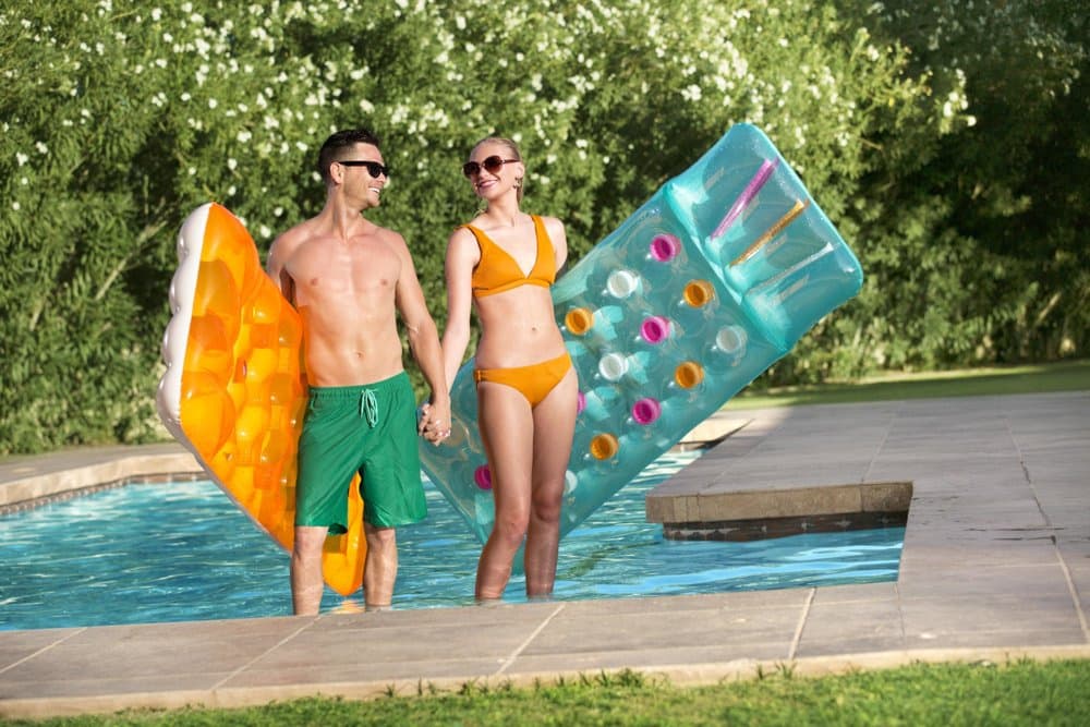 BESTWAY Napihljiv rumeni napihljiv plašč za plavanje 188 x 71 cm 5