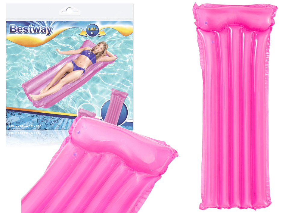 Napihljiv ležalnik za plavanje BESTWAY Roza 183x76 cm
