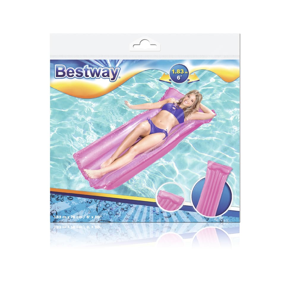 Napihljiv ležalnik za plavanje BESTWAY Roza 183x76 cm 6