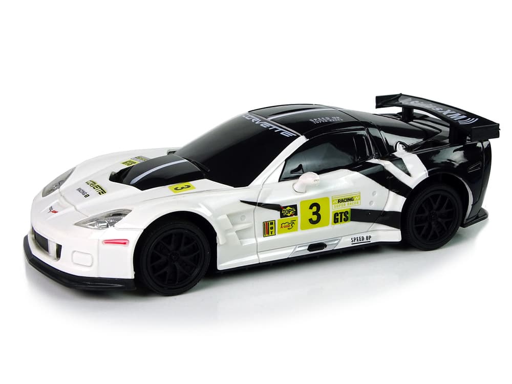 RC športni avto Corvette C6.R Bela, 1:24, 2.4G, luči 2
