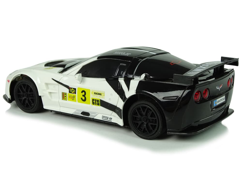RC športni avto Corvette C6.R Bela, 1:24, 2.4G, luči 4