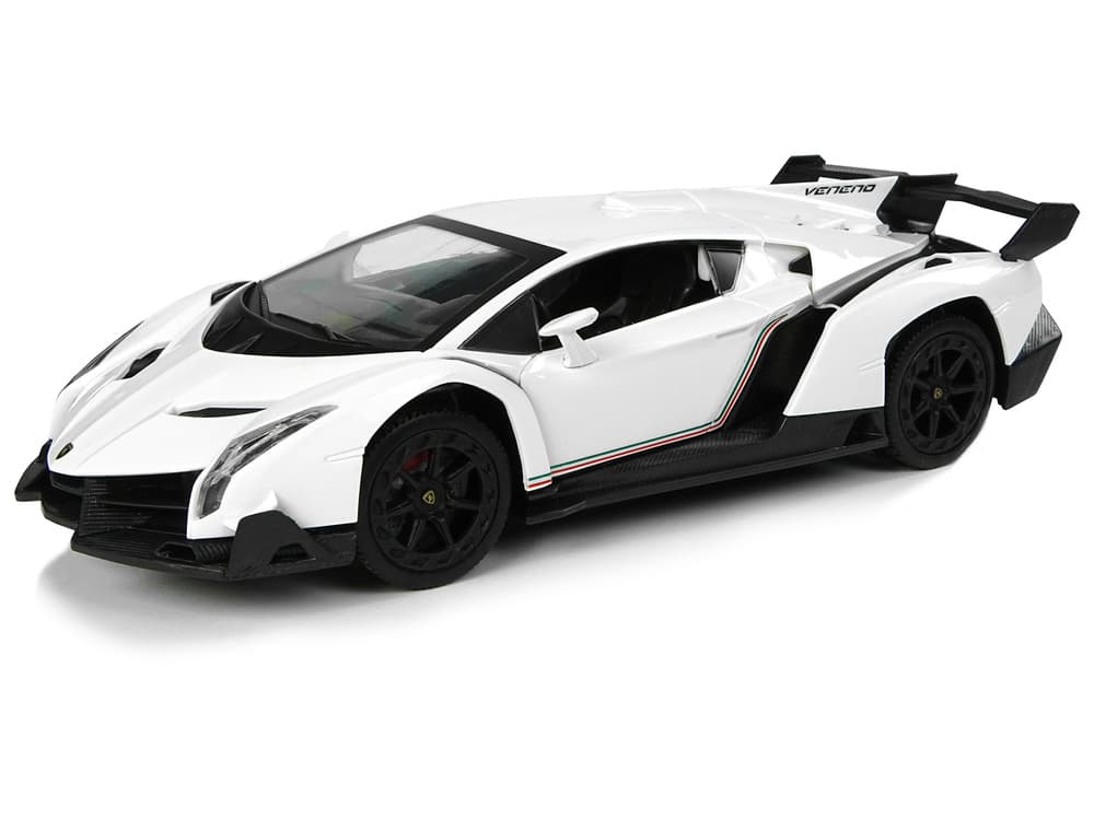 RC športni avto Lamborghini Veneno Bela, 1:24, 2.4G, luči 2