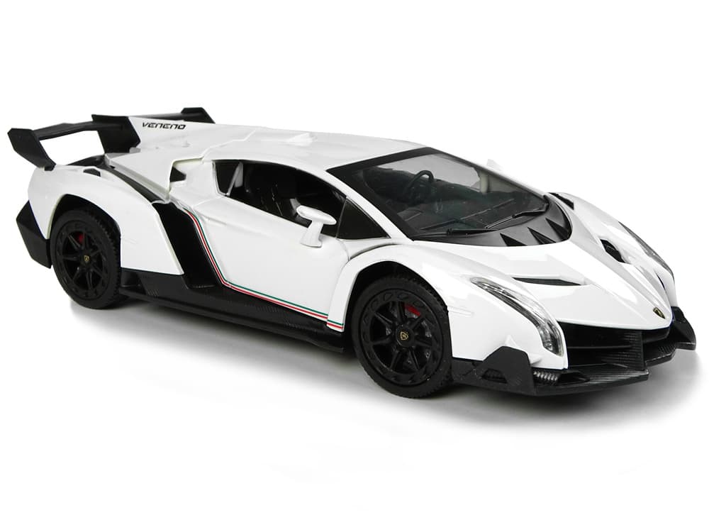 RC športni avto Lamborghini Veneno Bela, 1:24, 2.4G, luči 3