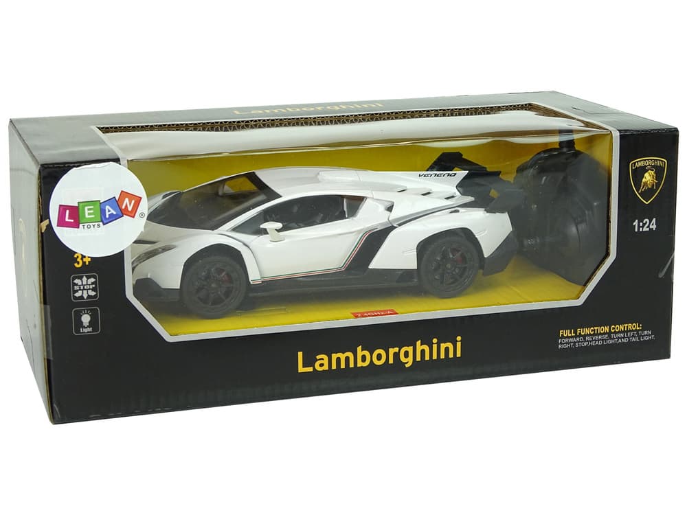 RC športni avto Lamborghini Veneno Bela, 1:24, 2.4G, luči 7