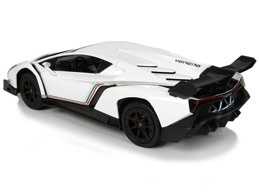 RC športni avto Lamborghini Veneno Bela, 1:24, 2.4G, luči 5