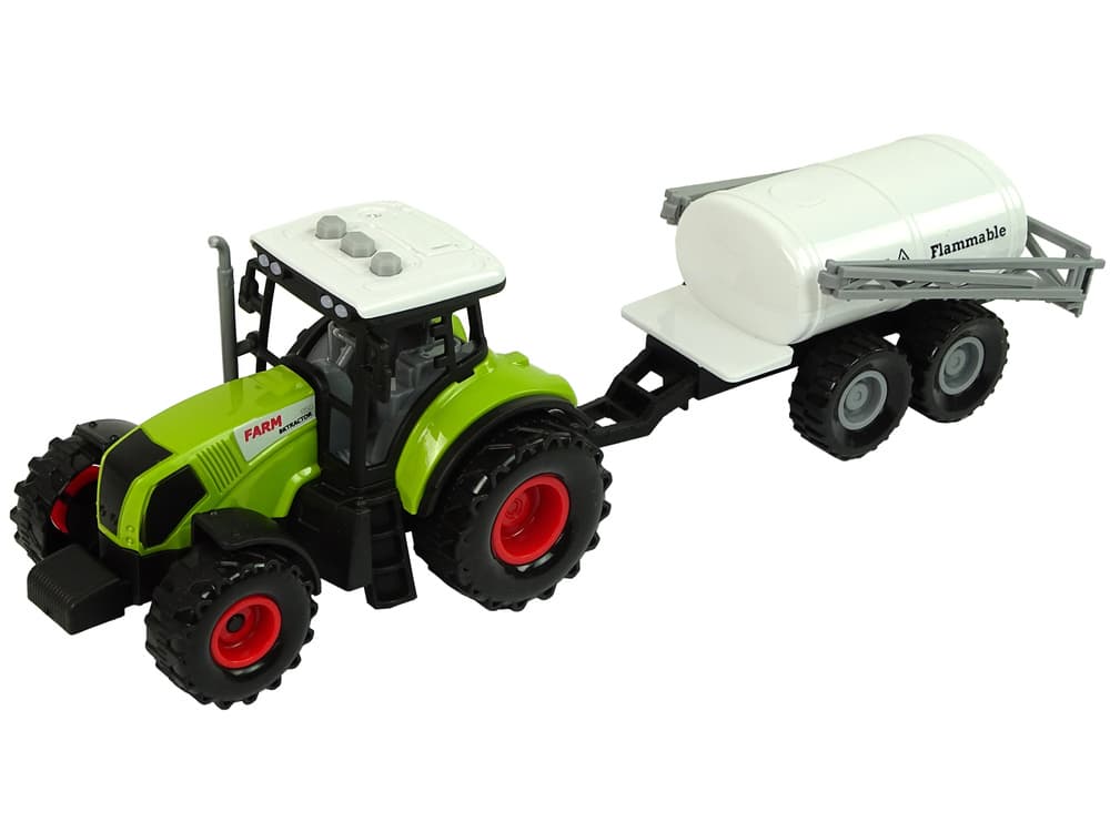 LEAN TOYS Set 3 traktorjev s prikolicami in zvočnimi efekti 3