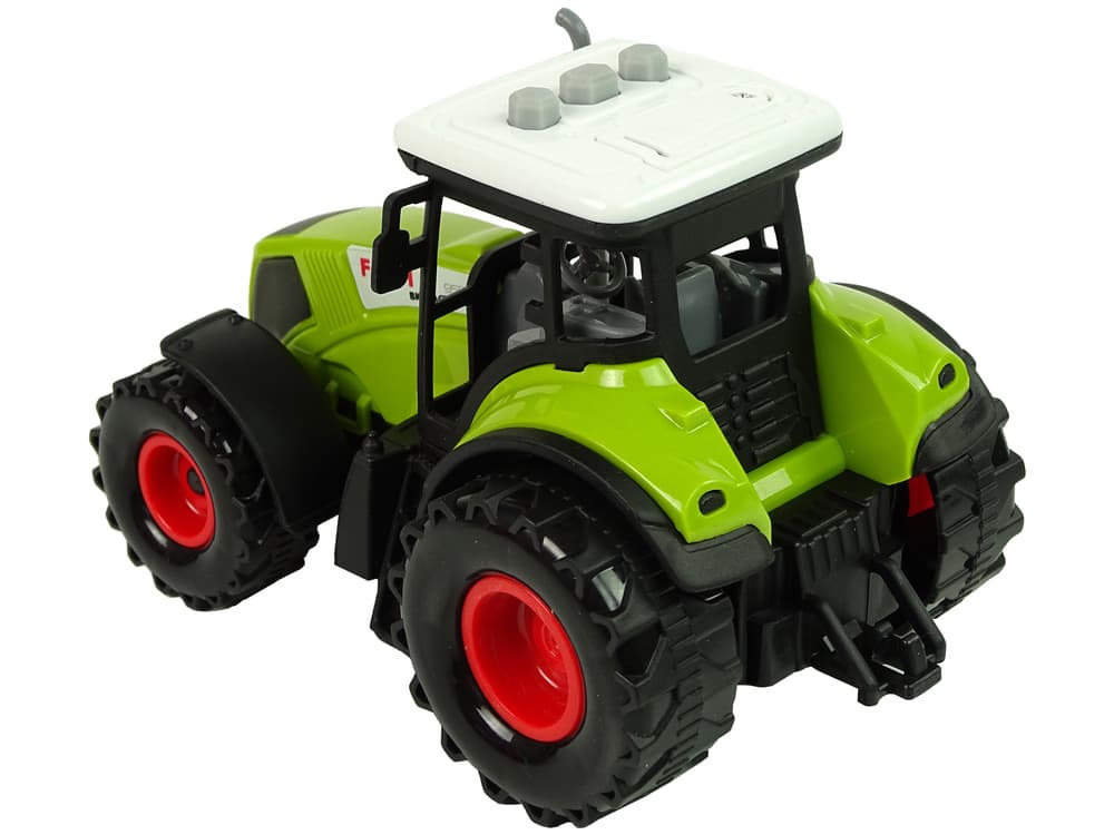 LEAN TOYS Set 3 traktorjev s prikolicami in zvočnimi efekti 7
