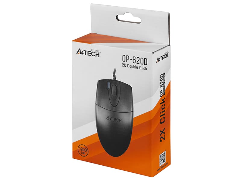Pisarniška miška A4TECH OP-620D, USB, 1200 DPI 4