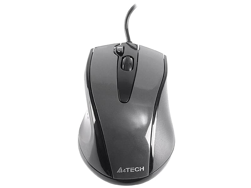 Mysz A4TECH V-TRACK N-500F-1, Glossy Grey, USB 3