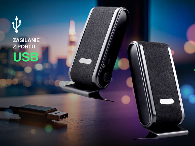 Zvočnika TRACER 2.0 Quanto BLACK USB 6
