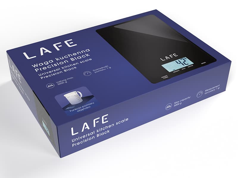 LAFE Precision Black - kuhinjska tehtnica, črna 5