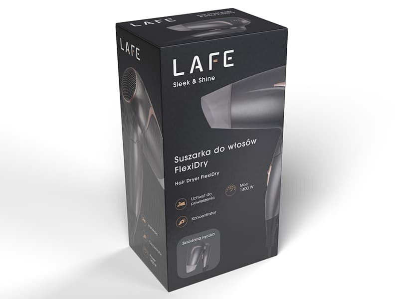 LAFE Sleek & Shine FlexiDry - turistični sušilec las, 1400W 6