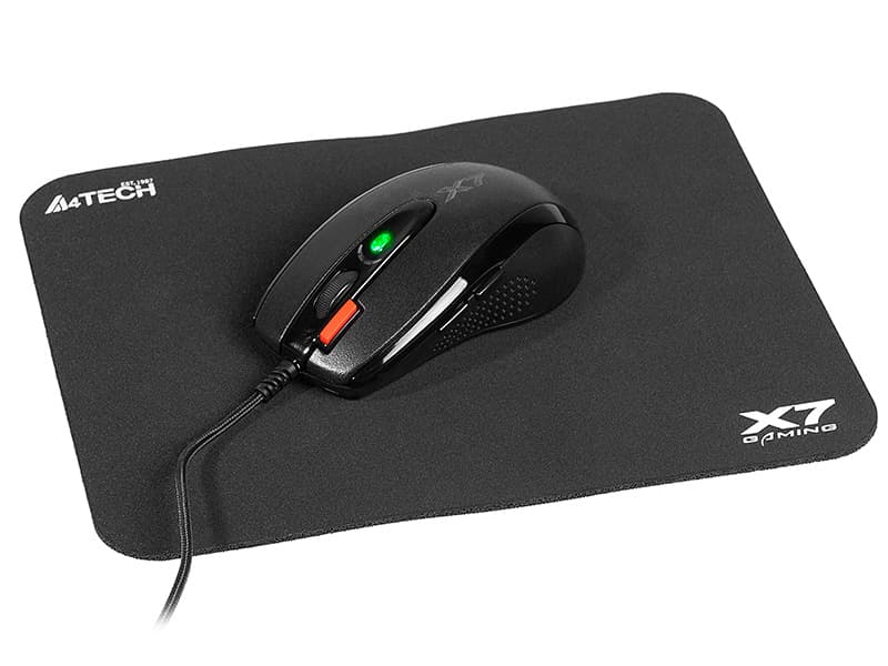 Set gaming miška + podloga A4Tech X-Game X-710BK + X7-200MP