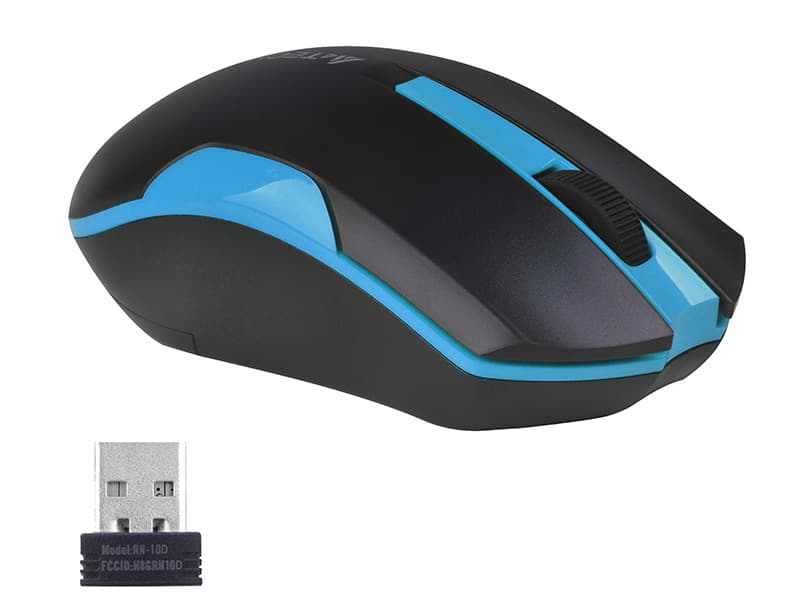 Brezžična miška A4TECH G3-200N-1 V-Track, črna/modra 3