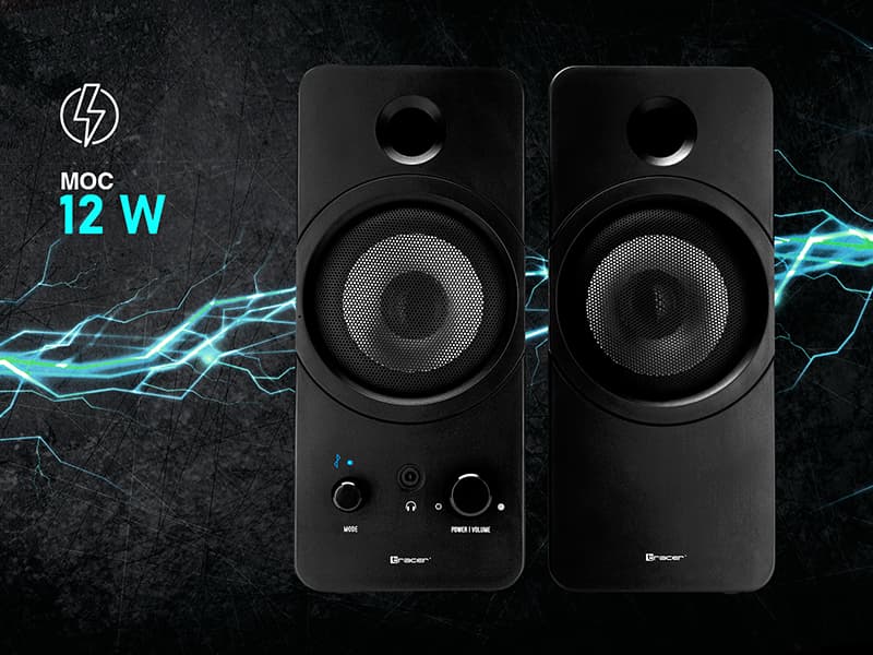 Zvočnika TRACER 2.0 Mark USB BT, moč 12W RMS 2