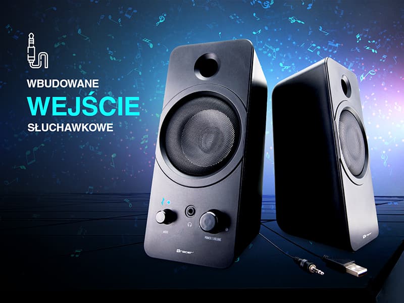 Zvočnika TRACER 2.0 Mark USB BT, moč 12W RMS 6
