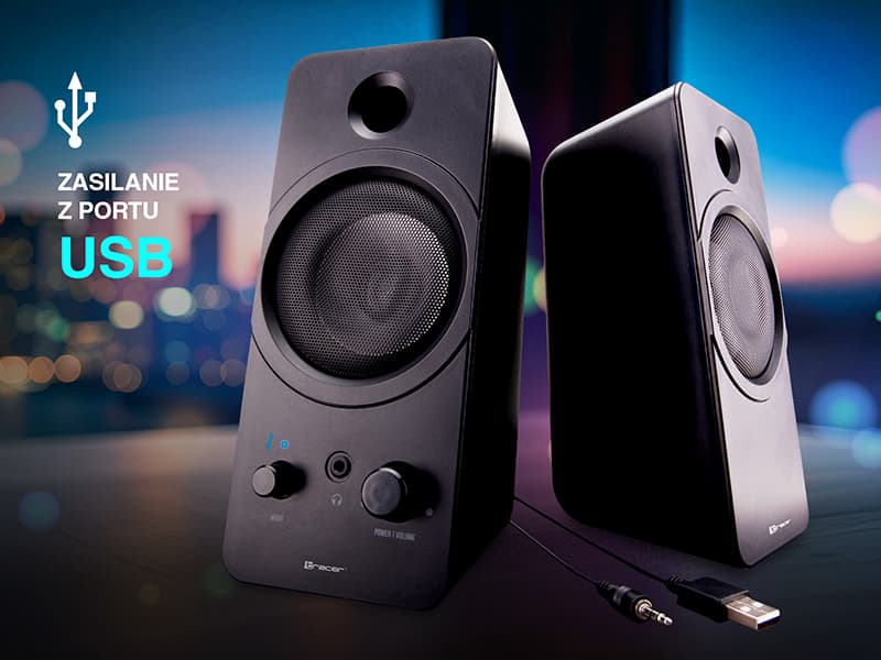 Zvočnika TRACER 2.0 Mark USB BT, moč 12W RMS 7