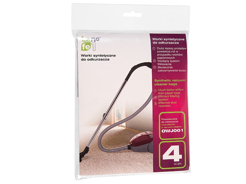 Nadomestne vrečke za sesalnik LAFE OWJ001 / Compact S (4 kom.) 2