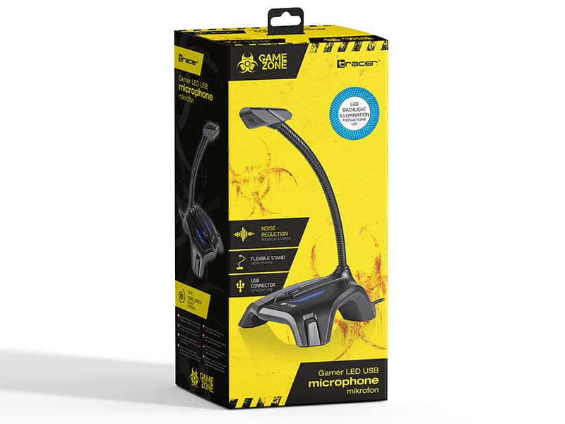 TRACER GAMEZONE Gamer LED USB mikrofon 5