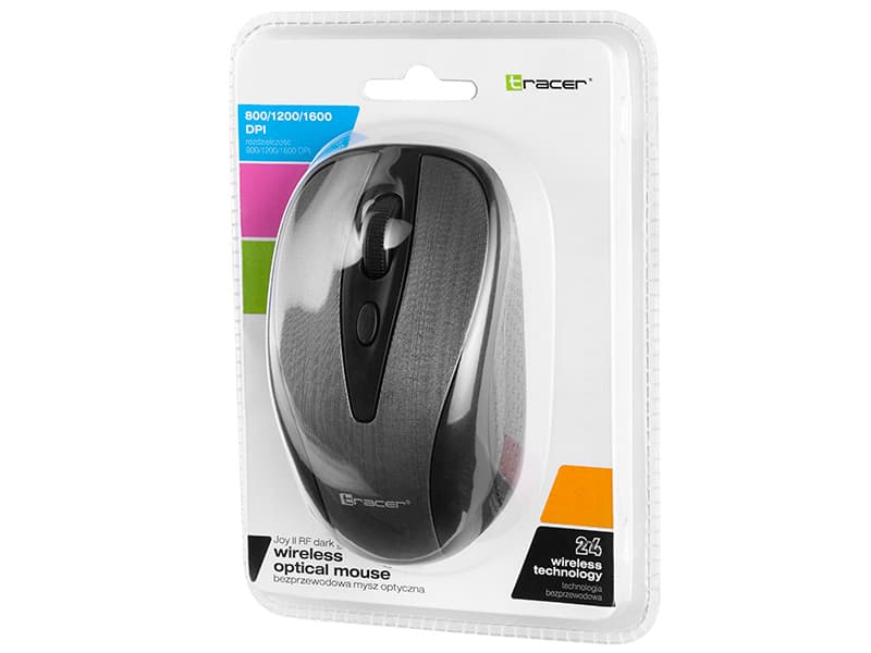 Brezžična miška TRACER JOY II RF Nano USB, temno siva 4