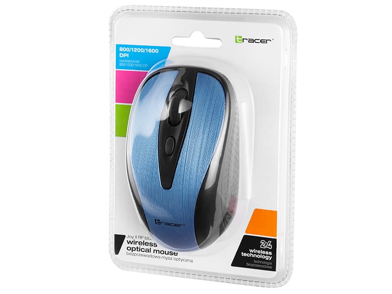 Brezžična miška TRACER JOY II RF Nano USB, modra 4