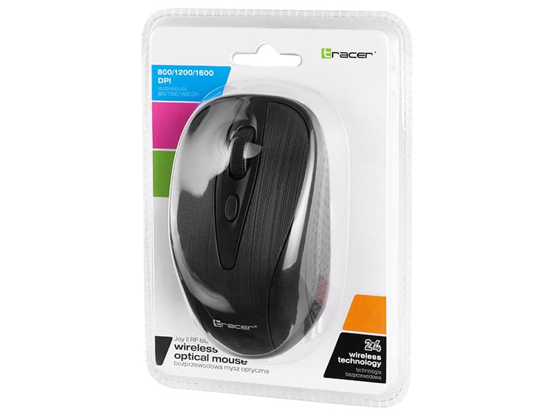 Brezžična miška TRACER JOY II RF Nano USB, črna 4