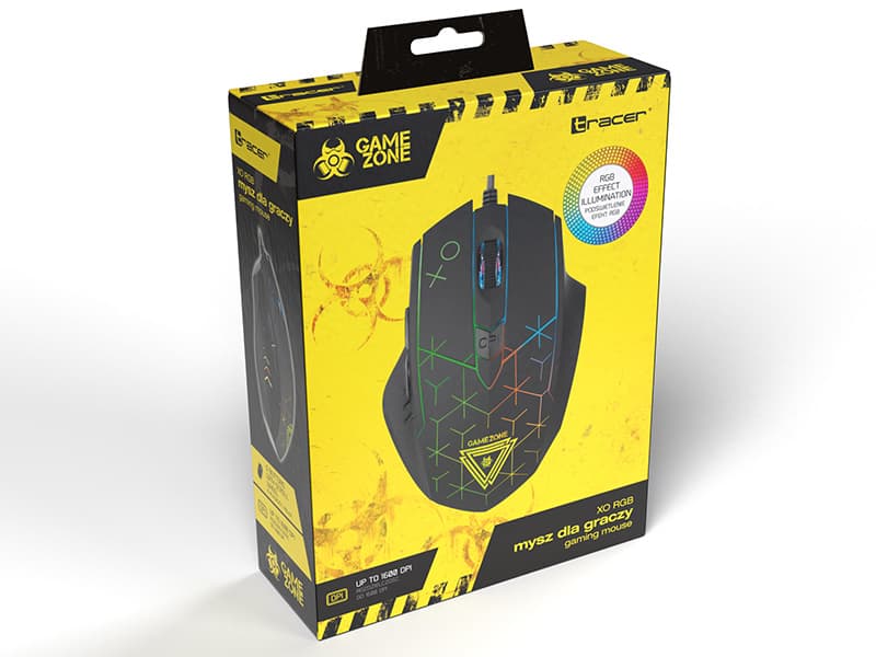 Gaming miška TRACER GAMEZONE XO USB, RGB 6