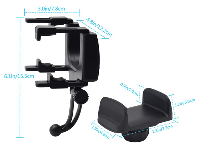 Držalo za telefon TRACER U11 pod vzvratno ogledalo 8