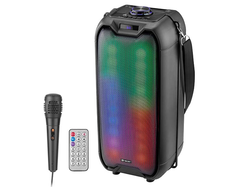 Zvočniki TRACER Tower LED TWS BT, 16W, karaoke, RGB