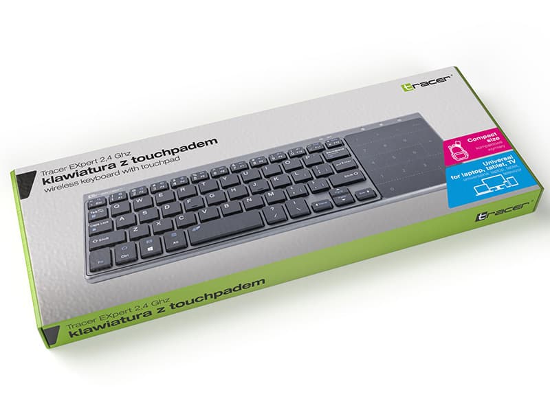 Brezžična tipkovnica Tracer EXpert 2.4GHz s touchpadom 6