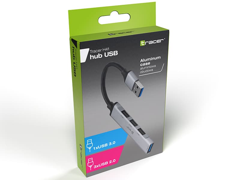 HUB TRACER USB 3.0 H41, 4-portni 4