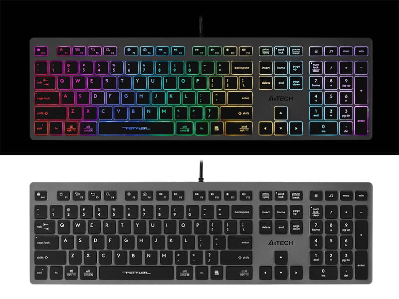 Tipkovnica A4TECH FSTYLER FX60H (Neon Backlit) 2