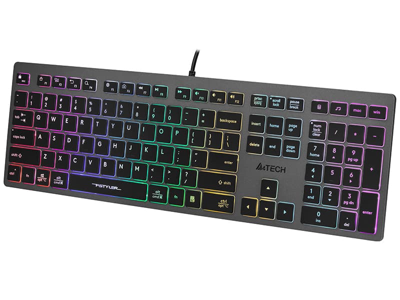 Tipkovnica A4TECH FSTYLER FX60H (Neon Backlit) 3