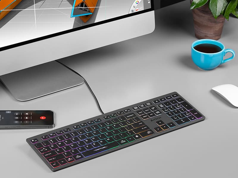 Tipkovnica A4TECH FSTYLER FX60H (Neon Backlit) 5