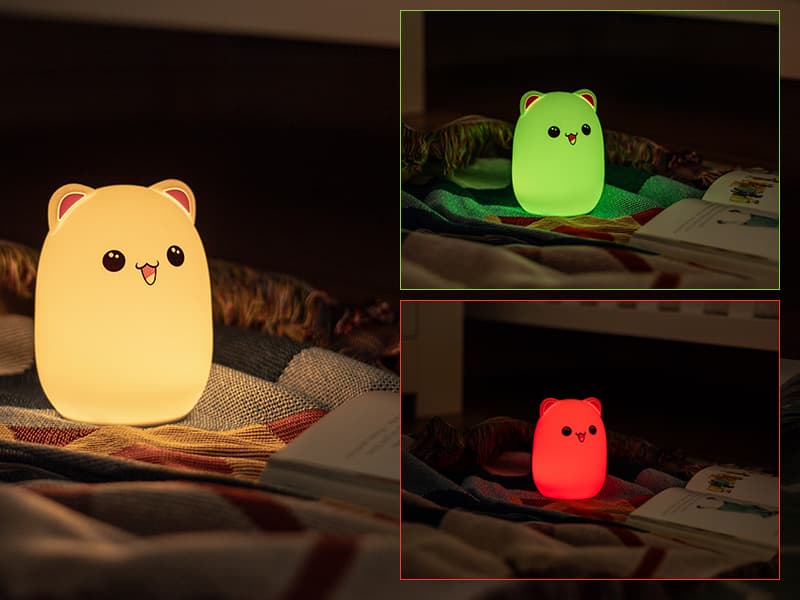 Nočna lučka Tracer Teddy Bear, LED, večbarvna, na baterije 5