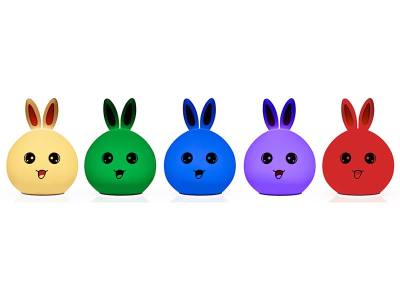 Nočna lučka Tracer Bunny, LED, večbarvna, na baterije 3