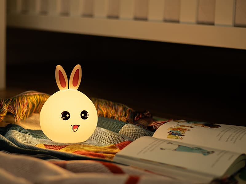 Nočna lučka Tracer Bunny, LED, večbarvna, na baterije 4