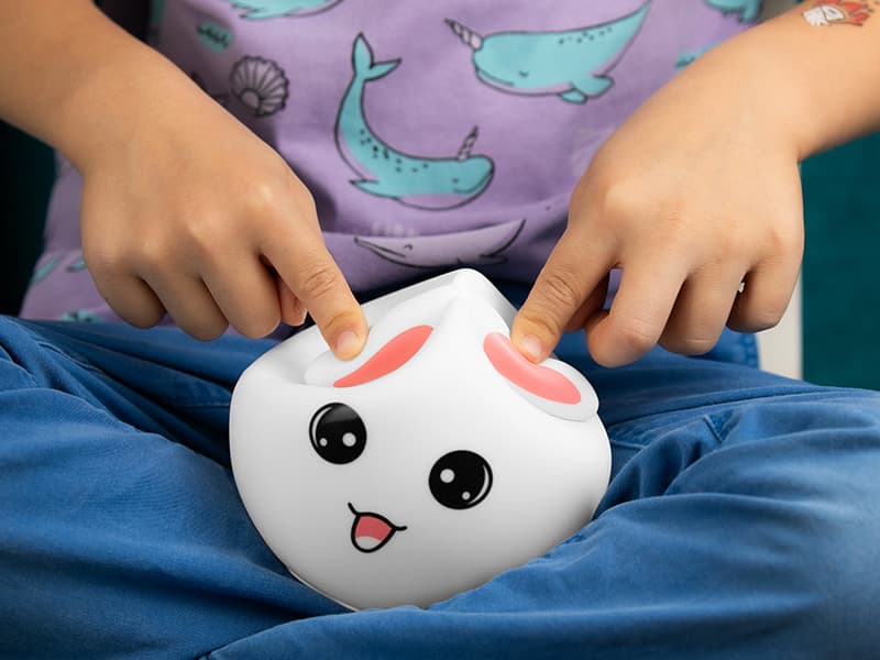 Nočna lučka Tracer Bunny, LED, večbarvna, na baterije 8