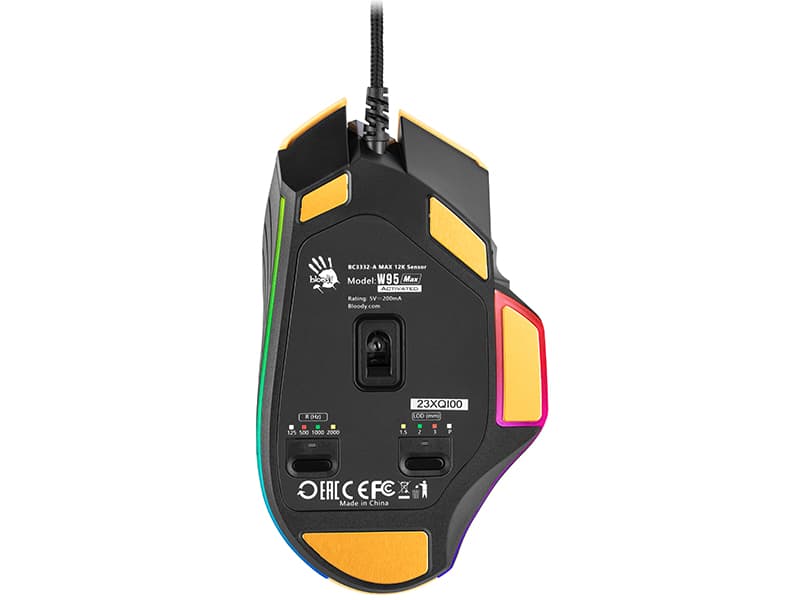 A4TECH Gaming miška BLOODY W95Max USB Sports Lime 5