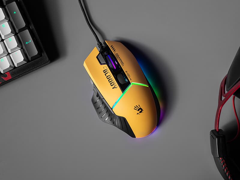 A4TECH Gaming miška BLOODY W95Max USB Sports Lime 6