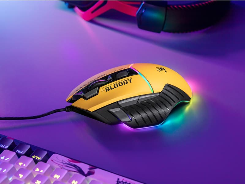 A4TECH Gaming miška BLOODY W95Max USB Sports Lime 7