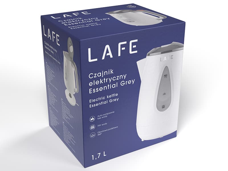 LAFE Essential Grey Kotliček za vodo, 1.7L 5