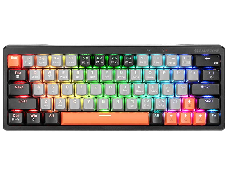 TRACER tipkovnica GAMEZONE EVO1 HOT SWAP, mehanična, 63 tipk, siva