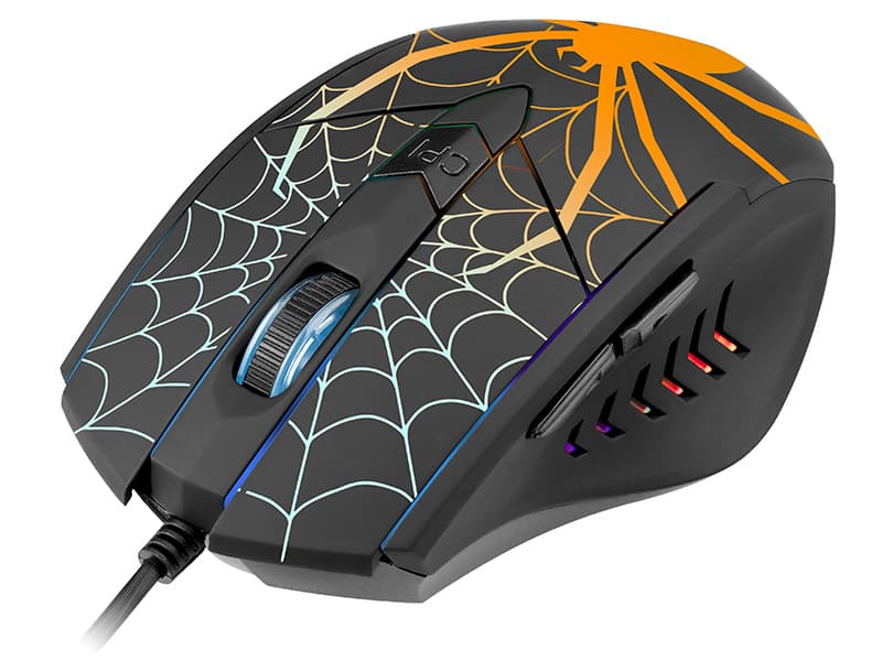 Miška TRACER GAMEZONE Black Widow USB, RGB