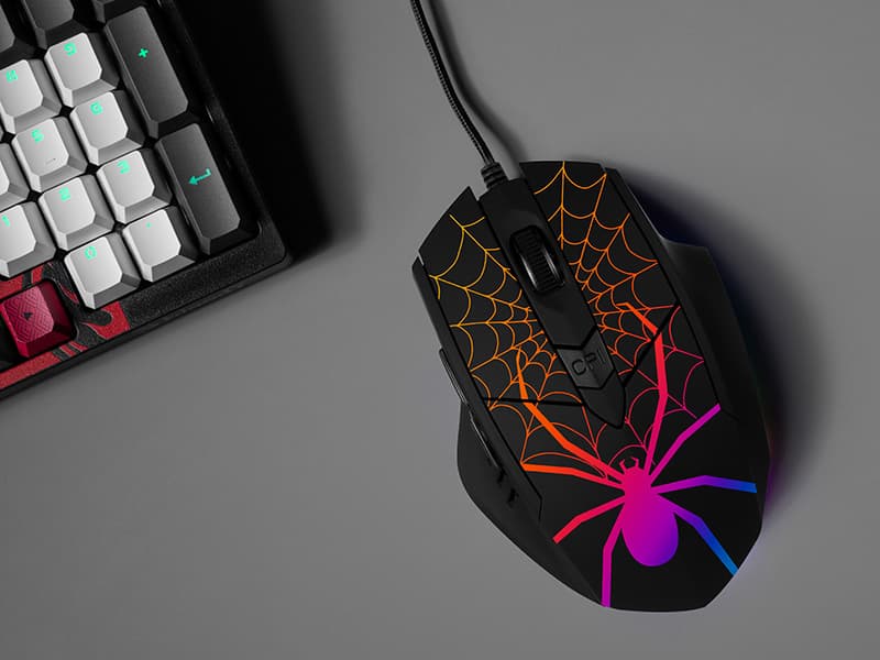 Miška TRACER GAMEZONE Black Widow USB, RGB 5