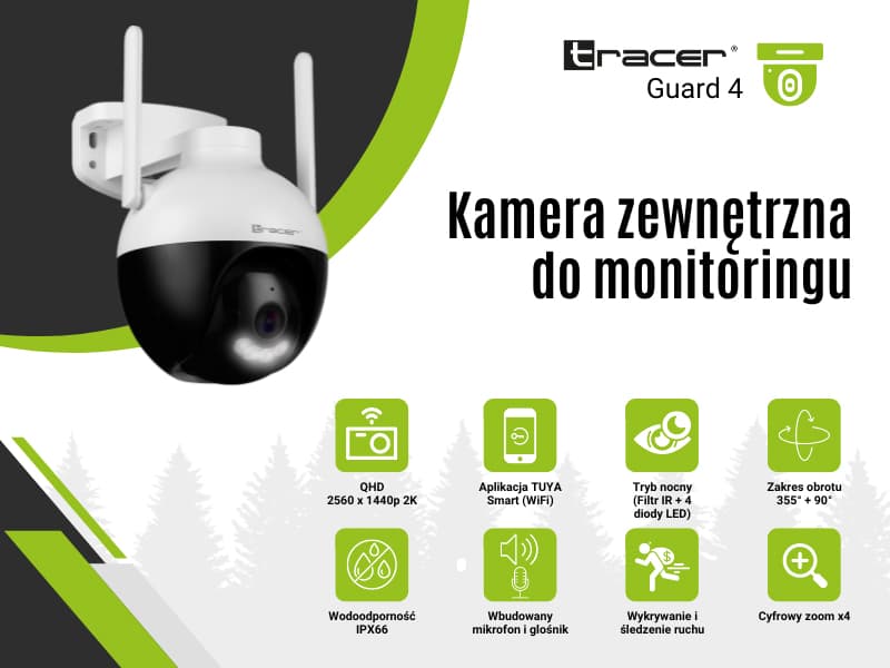 Zunanja IP nadzorna kamera TRACER GUARD 4 7